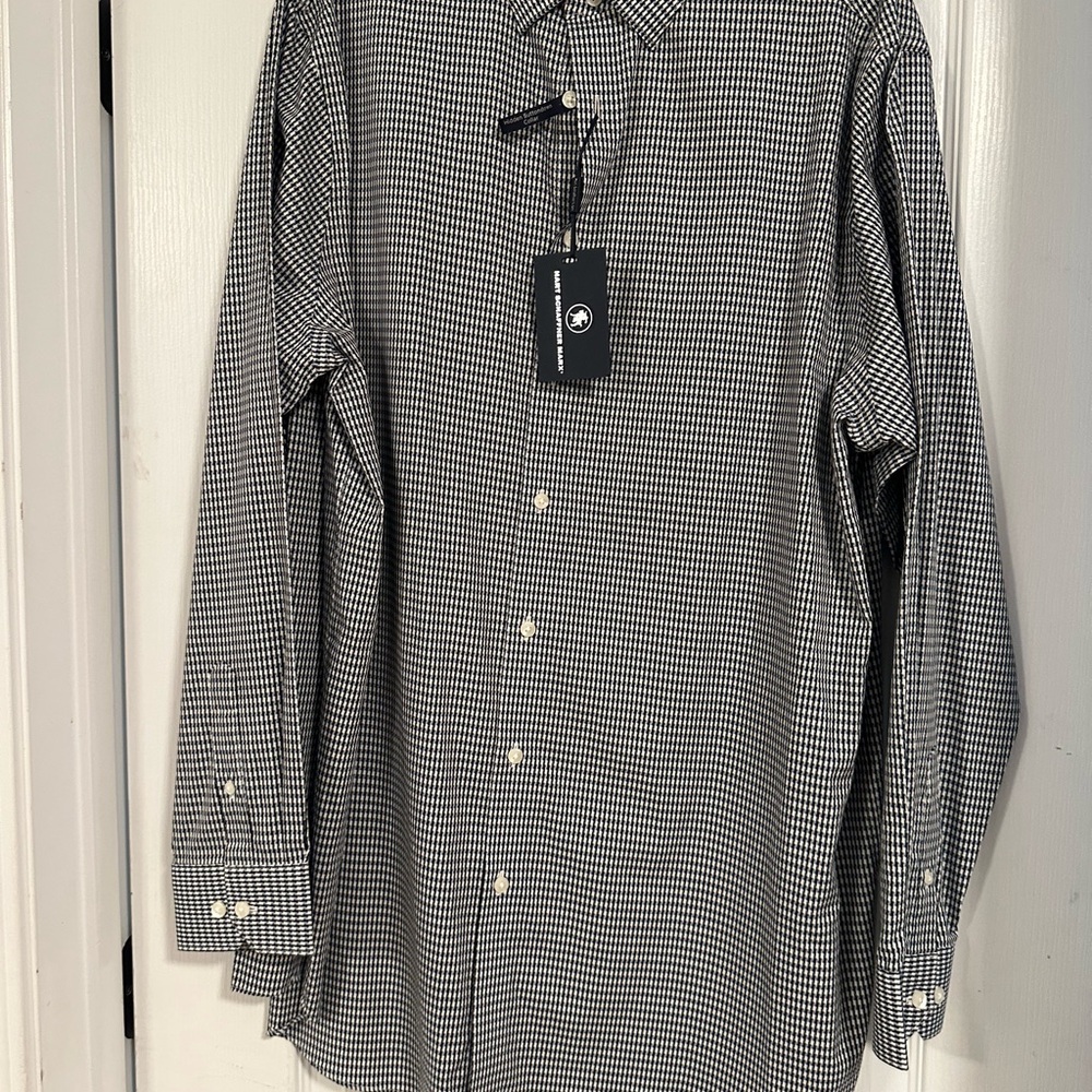 Hart Schaffner Marx Black and White 
Great DEALS CHECK OUT MY CLOSET